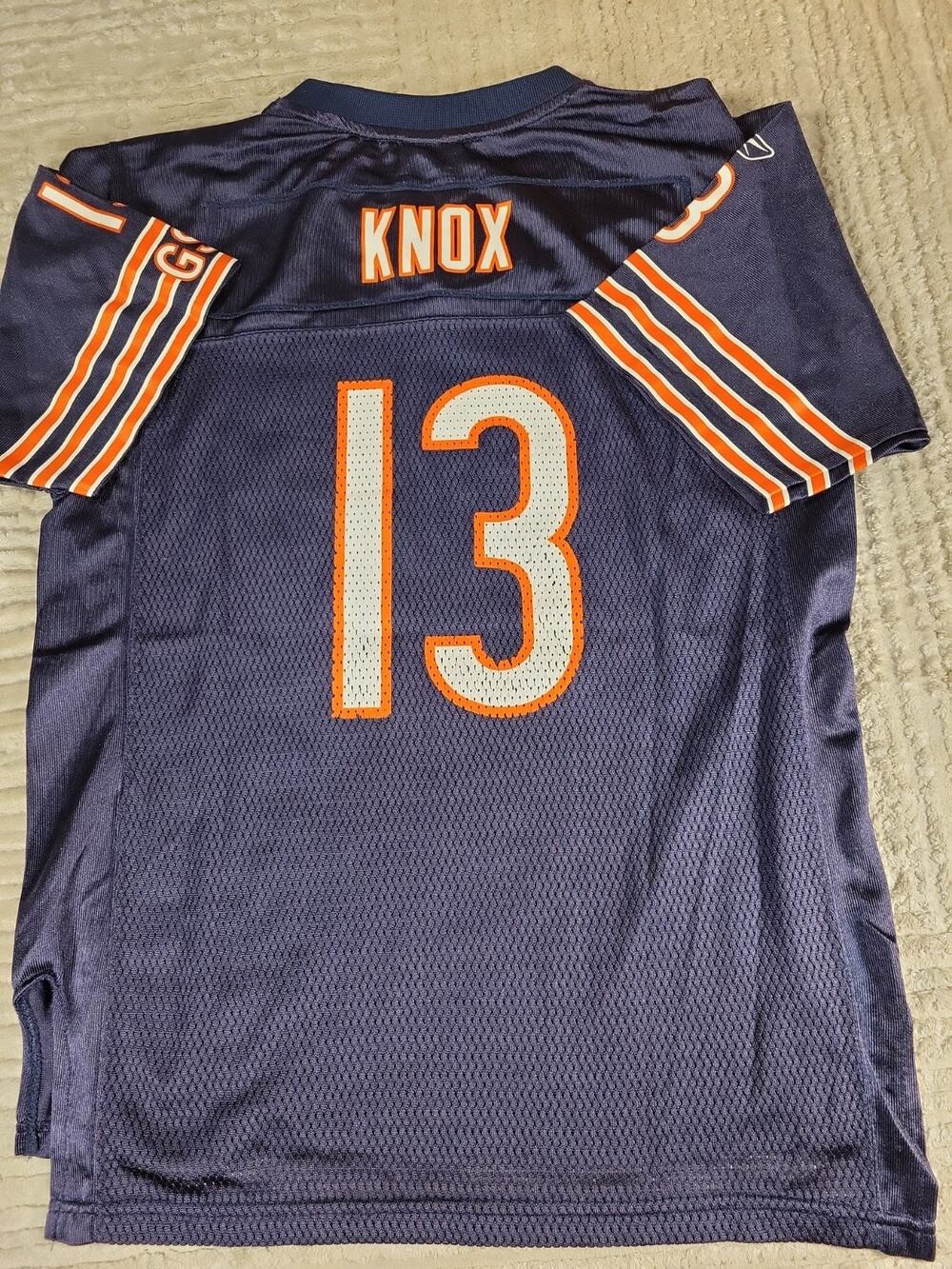 Reebok Johnny Knox Chicago Bears Football Jersey Youth Large 14-16 Boys Kids